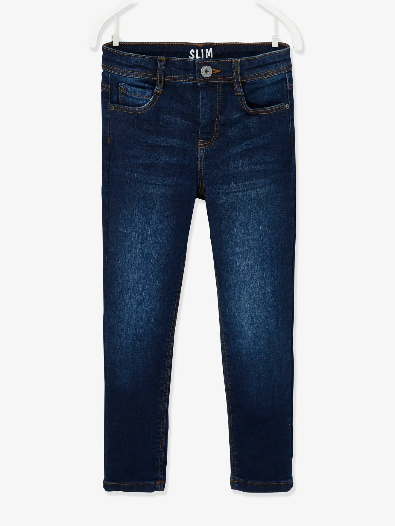 NARROW Hip, MorphologiK Slim Leg Waterless Jeans, for Boys - dark grey