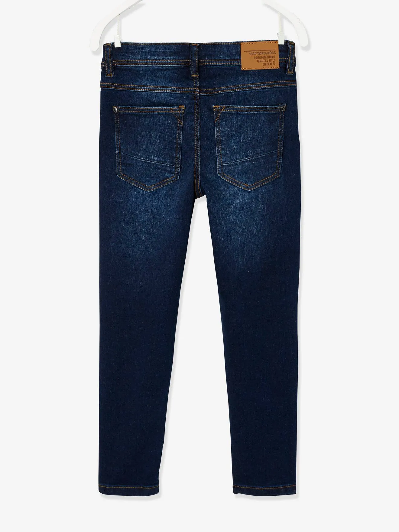 NARROW Hip, MorphologiK Slim Leg Waterless Jeans, for Boys - dark grey
